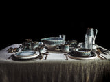 soñho Anoitecer Ofenform rund klein grauweiss gesprenkelt