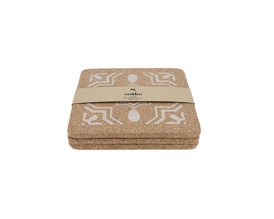 soñho Cortiça Azulejo Kork Topfuntersetzer 3er Set